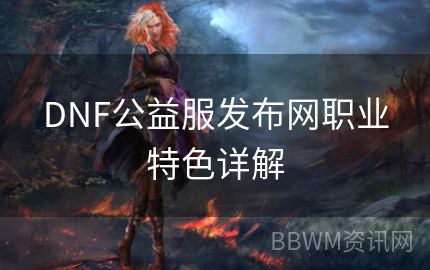 DNF公益服发布网职业特色详解