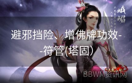 避邪挡险、增佛牌功效--符管(塔固）