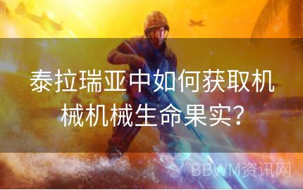 泰拉瑞亚中如何获取机械机械生命果实？