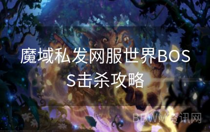 魔域私发网服世界BOSS击杀攻略