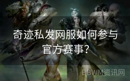 奇迹私发网服如何参与官方赛事？