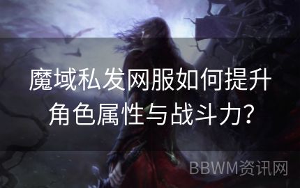 魔域私发网服如何提升角色属性与战斗力？