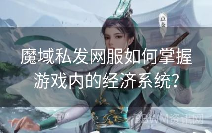 魔域私发网服如何掌握游戏内的经济系统？