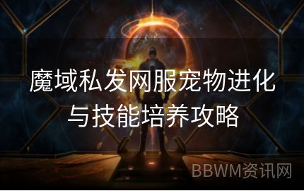 魔域私发网服宠物进化与技能培养攻略