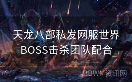 天龙八部私发网服世界BOSS击杀团队配合