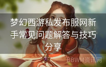 梦幻西游私发布服网新手常见问题解答与技巧分享